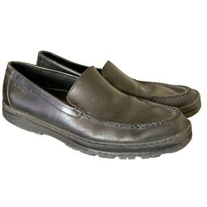 RJ Colt Mens Loafers Shoes Sz 10.5 M Black Leather Business Office Work Wear